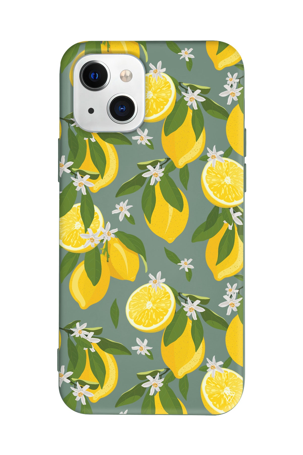 Limon Dilimleri Lansman Model İçi Kadife Silikon Telefon Kılıfı – Plus Serisine Özel