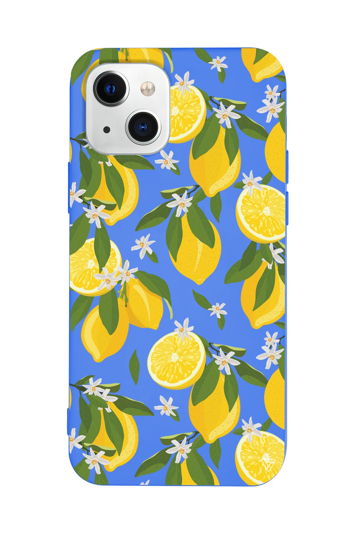 Limon Dilimleri Lansman Model İçi Kadife Silikon Telefon Kılıfı