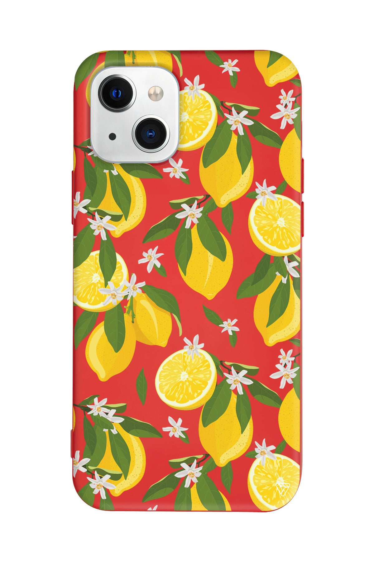 Limon Dilimleri Lansman Model İçi Kadife Silikon Telefon Kılıfı – Plus Serisine Özel