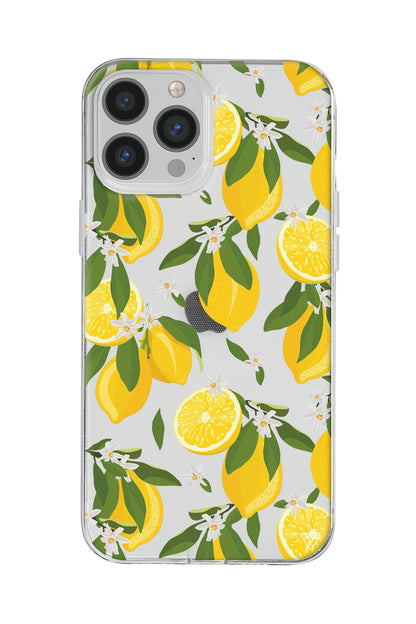 Limon Dilimleri Lansman Model İçi Kadife Silikon Telefon Kılıfı