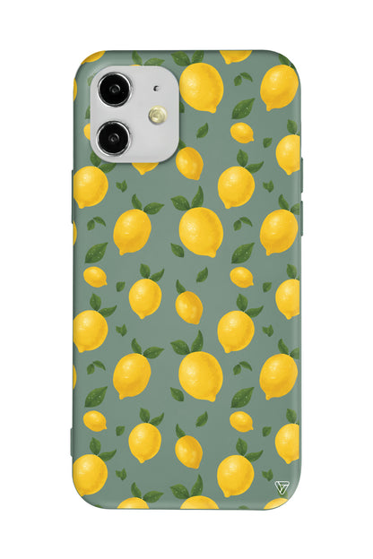 Limon Lansman Model İçi Kadife Silikon Telefon Kılıfı