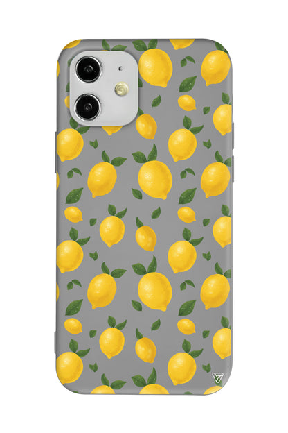 Limon Lansman Model İçi Kadife Silikon Telefon Kılıfı