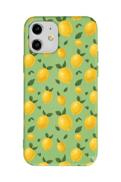 Limon Lansman Model İçi Kadife Silikon Telefon Kılıfı