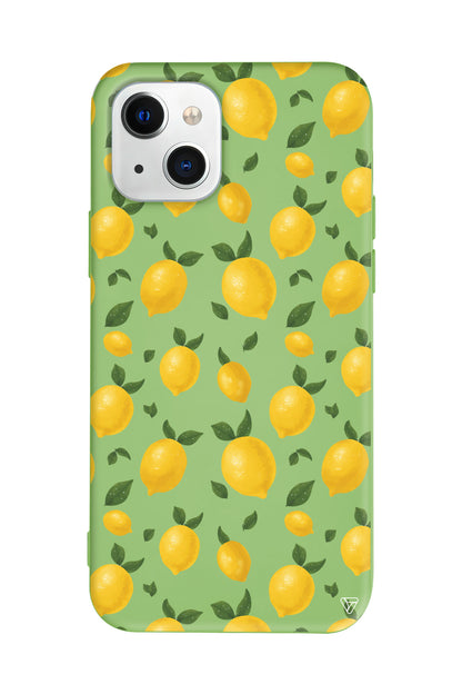 Limon Lansman Model İçi Kadife Silikon Telefon Kılıfı