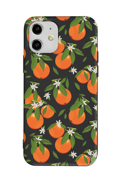 Portakal Bahcesi Lansman Model İçi Kadife Silikon Telefon Kılıfı