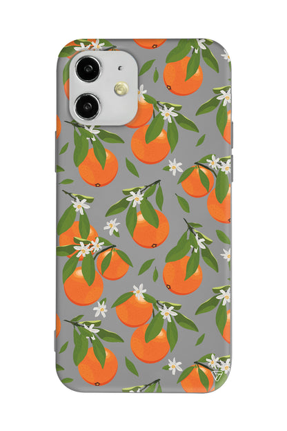 Portakal Bahcesi Lansman Model İçi Kadife Silikon Telefon Kılıfı