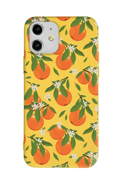 Portakal Bahcesi Lansman Model İçi Kadife Silikon Telefon Kılıfı