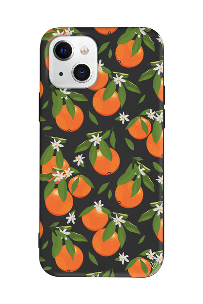 Portakal Bahcesi Lansman Model İçi Kadife Silikon Telefon Kılıfı