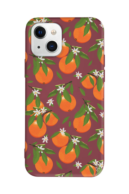 Portakal Bahcesi Lansman Model İçi Kadife Silikon Telefon Kılıfı – Plus Serisine Özel