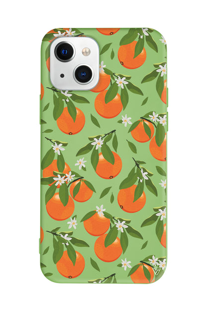 Portakal Bahcesi Lansman Model İçi Kadife Silikon Telefon Kılıfı