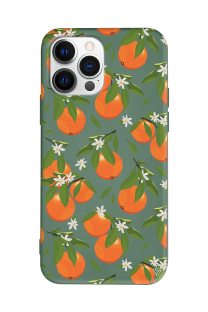 Portakal Bahcesi Lansman Model İçi Kadife Silikon Telefon Kılıfı