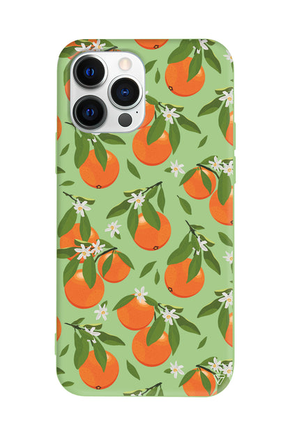 Portakal Bahcesi Lansman Model İçi Kadife Silikon Telefon Kılıfı