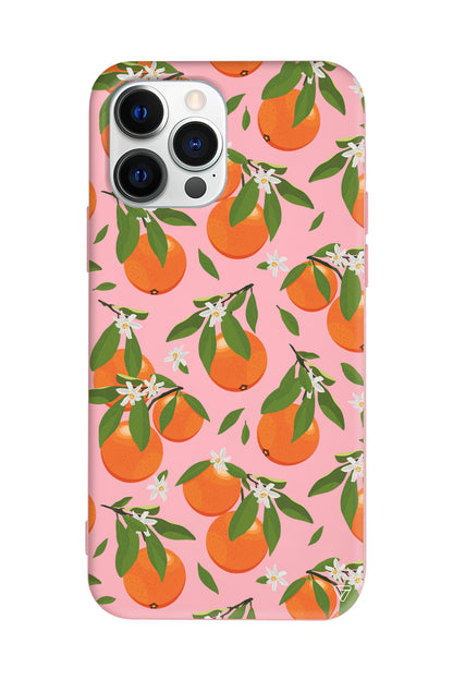 Portakal Bahcesi Lansman Model İçi Kadife Silikon Telefon Kılıfı