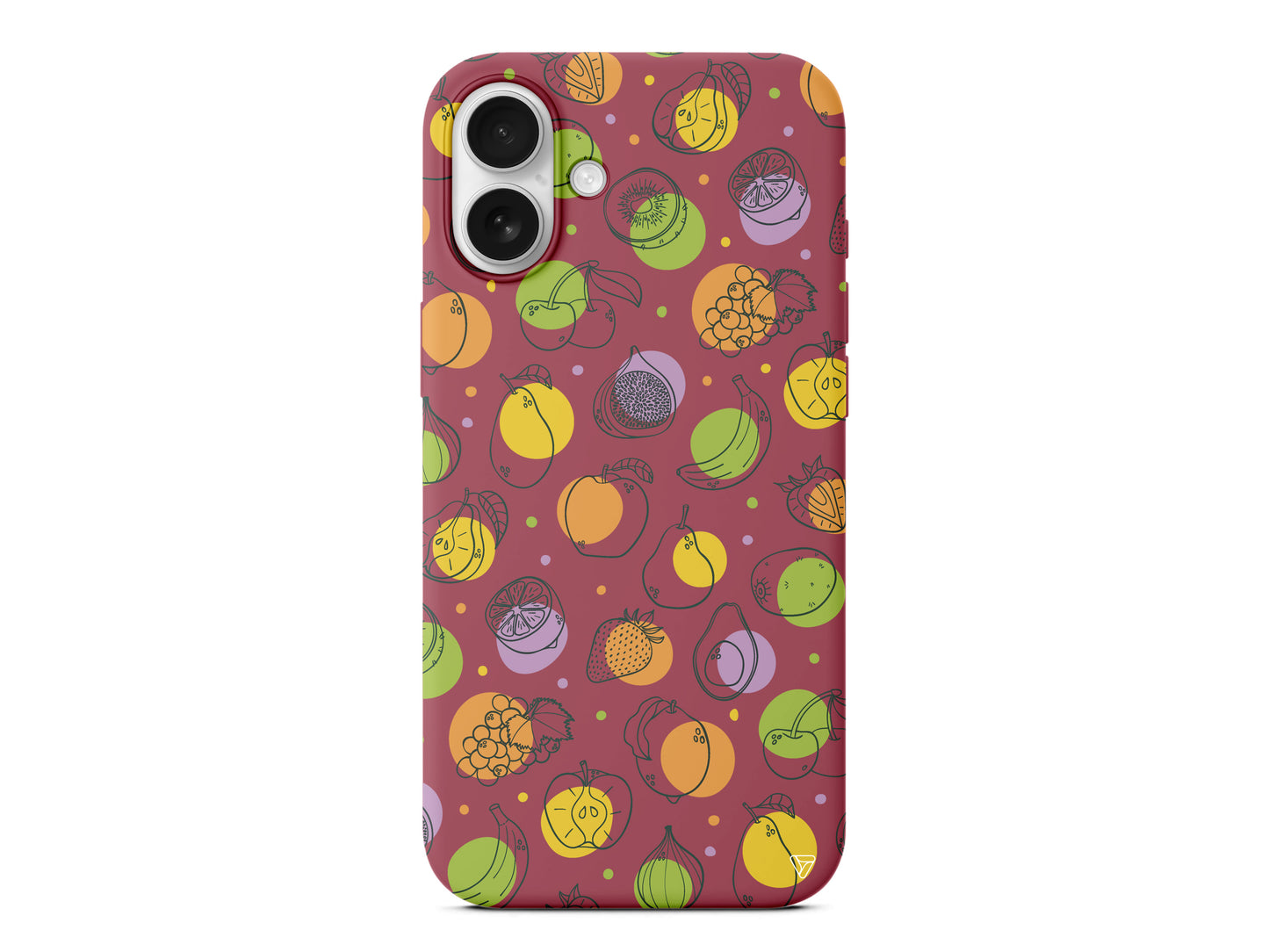 Cizgisel Meyveler Lansman Model İçi Kadife Silikon Telefon Kılıfı – Plus Serisine Özel