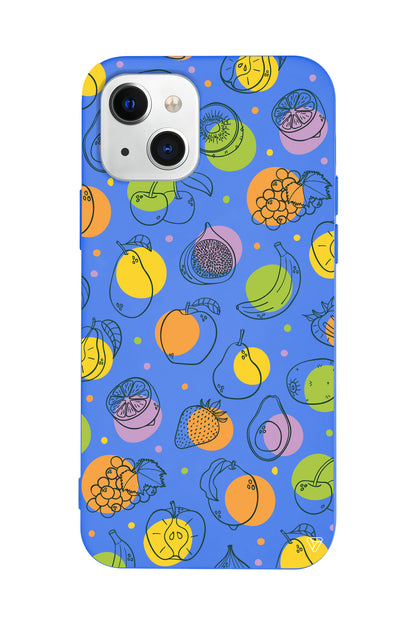 Cizgisel Meyveler Lansman Model İçi Kadife Silikon Telefon Kılıfı – Plus Serisine Özel