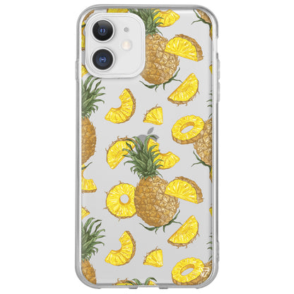 Ananas Dilimleri Lansman Model İçi Kadife Silikon Telefon Kılıfı