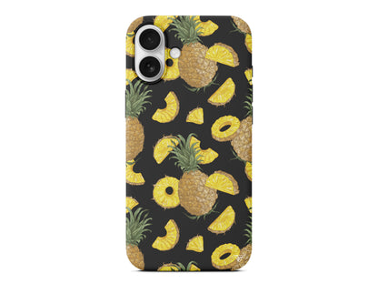 Ananas Dilimleri Lansman Model İçi Kadife Silikon Telefon Kılıfı – Plus Serisine Özel