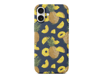 Ananas Dilimleri Lansman Model İçi Kadife Silikon Telefon Kılıfı – Plus Serisine Özel