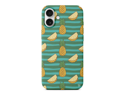 Seritli Ananas Lansman Model İçi Kadife Silikon Telefon Kılıfı – Plus Serisine Özel