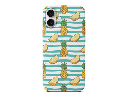 Seritli Ananas Lansman Model İçi Kadife Silikon Telefon Kılıfı