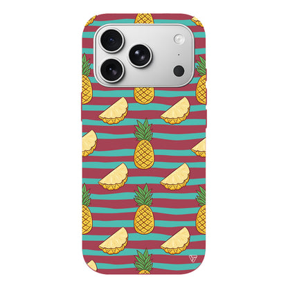 Seritli Ananas Lansman Model İçi Kadife Silikon Telefon Kılıfı