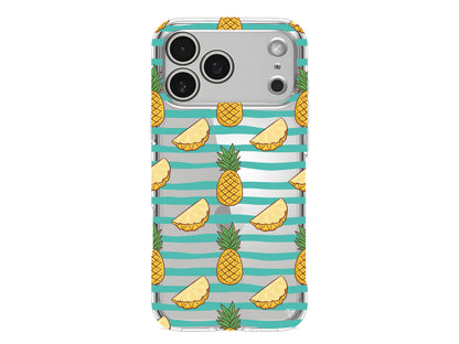 Seritli Ananas Lansman Model İçi Kadife Silikon Telefon Kılıfı