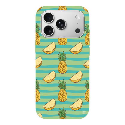 Seritli Ananas Lansman Model İçi Kadife Silikon Telefon Kılıfı