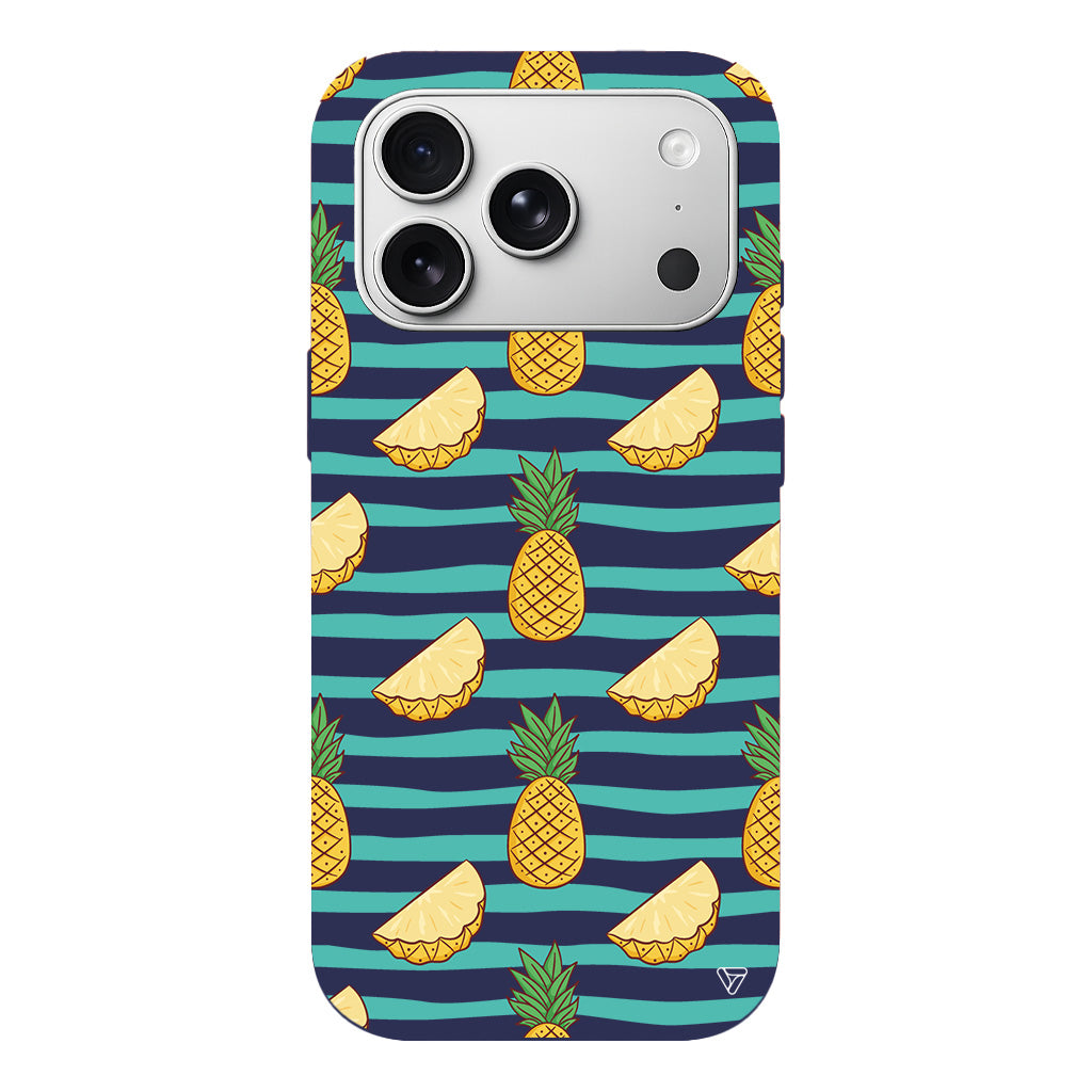 Seritli Ananas Lansman Model İçi Kadife Silikon Telefon Kılıfı