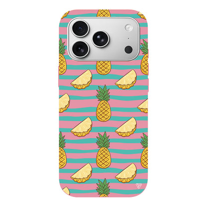 Seritli Ananas Lansman Model İçi Kadife Silikon Telefon Kılıfı