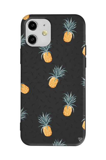 Minik Ananaslar Lansman Model İçi Kadife Silikon Telefon Kılıfı