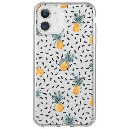 Minik Ananaslar Lansman Model İçi Kadife Silikon Telefon Kılıfı