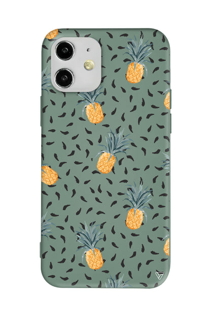 Minik Ananaslar Lansman Model İçi Kadife Silikon Telefon Kılıfı