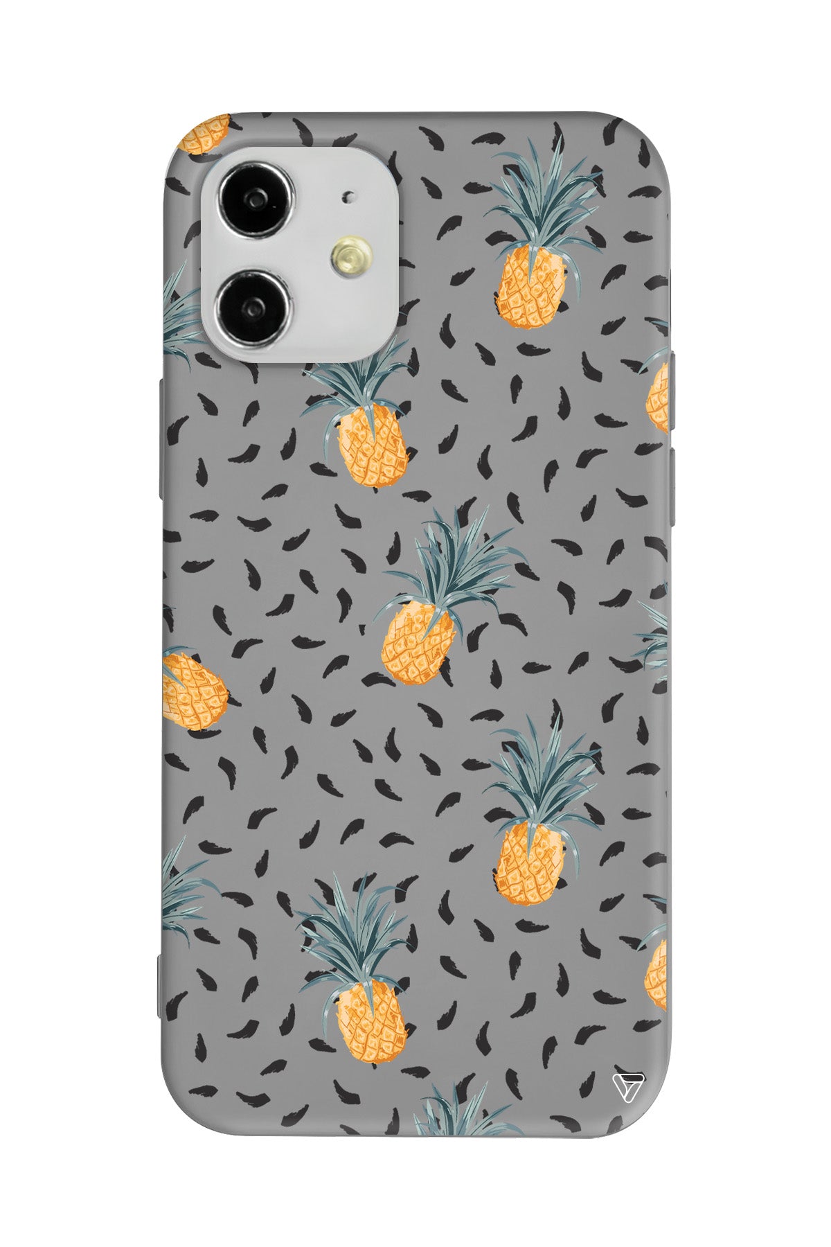 Minik Ananaslar Lansman Model İçi Kadife Silikon Telefon Kılıfı