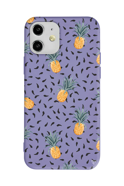 Minik Ananaslar Lansman Model İçi Kadife Silikon Telefon Kılıfı