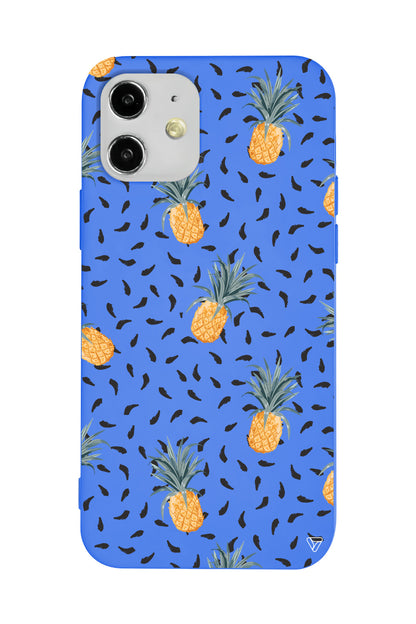 Minik Ananaslar Lansman Model İçi Kadife Silikon Telefon Kılıfı