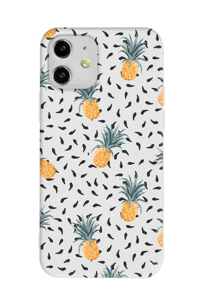 Minik Ananaslar Lansman Model İçi Kadife Silikon Telefon Kılıfı