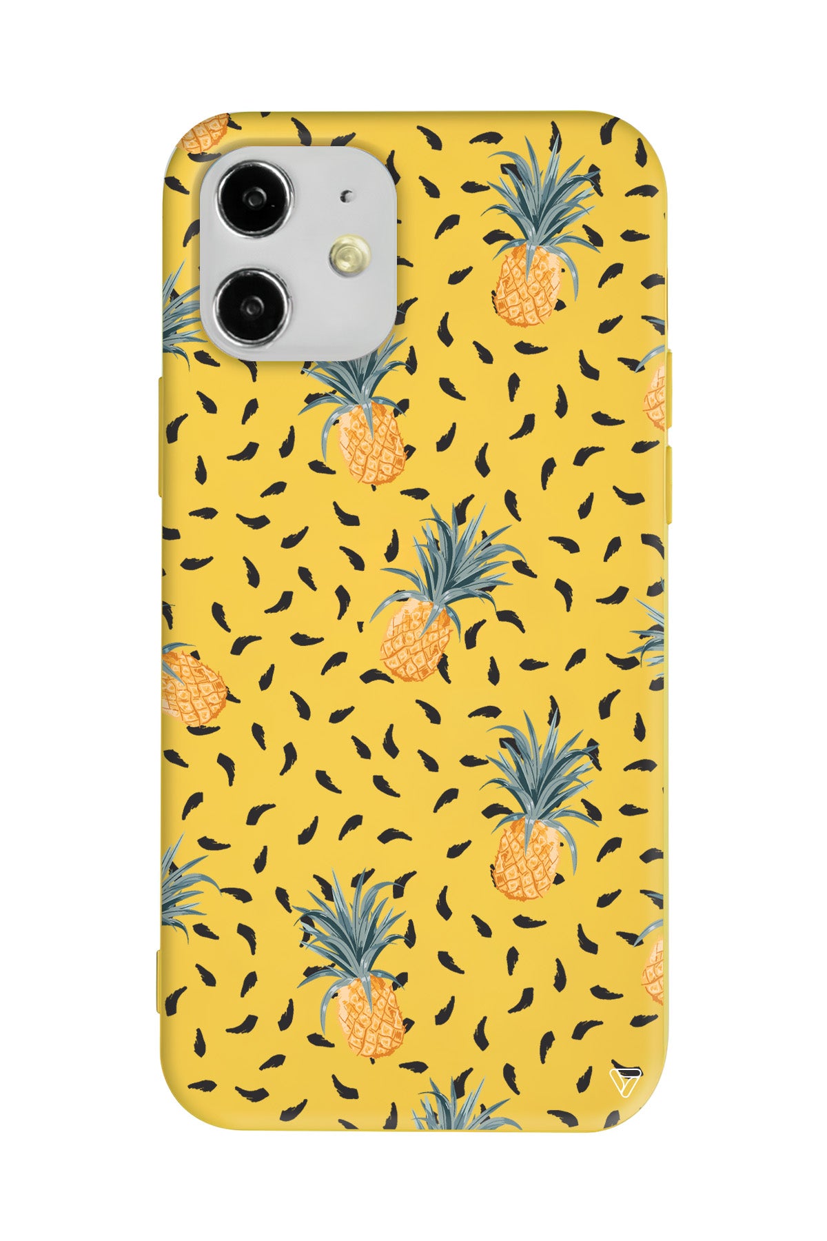 Minik Ananaslar Lansman Model İçi Kadife Silikon Telefon Kılıfı