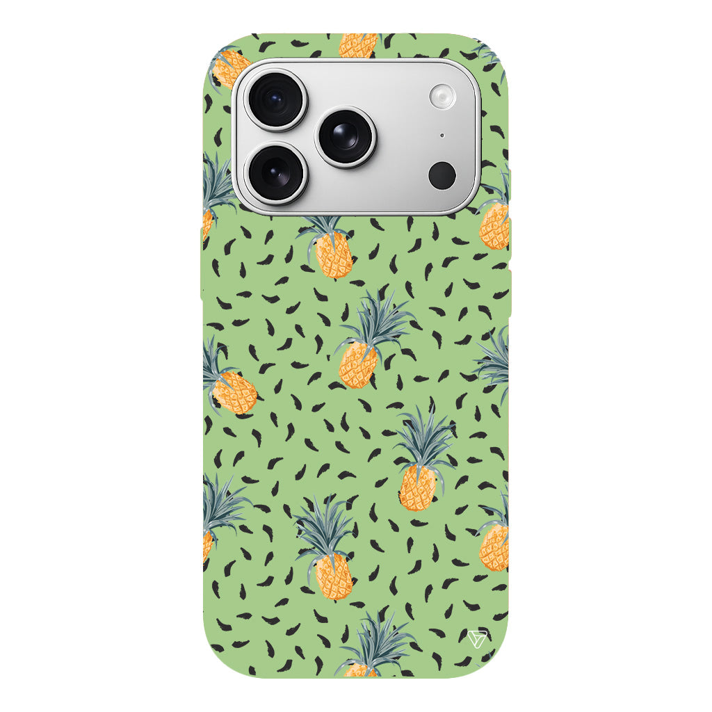 Minik Ananaslar Lansman Model İçi Kadife Silikon Telefon Kılıfı