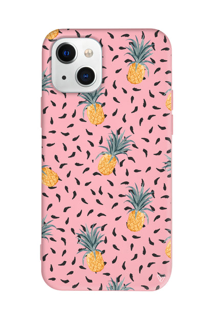 Minik Ananaslar Lansman Model İçi Kadife Silikon Telefon Kılıfı – Plus Serisine Özel