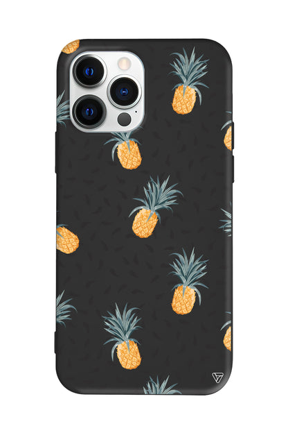 Minik Ananaslar Lansman Model İçi Kadife Silikon Telefon Kılıfı