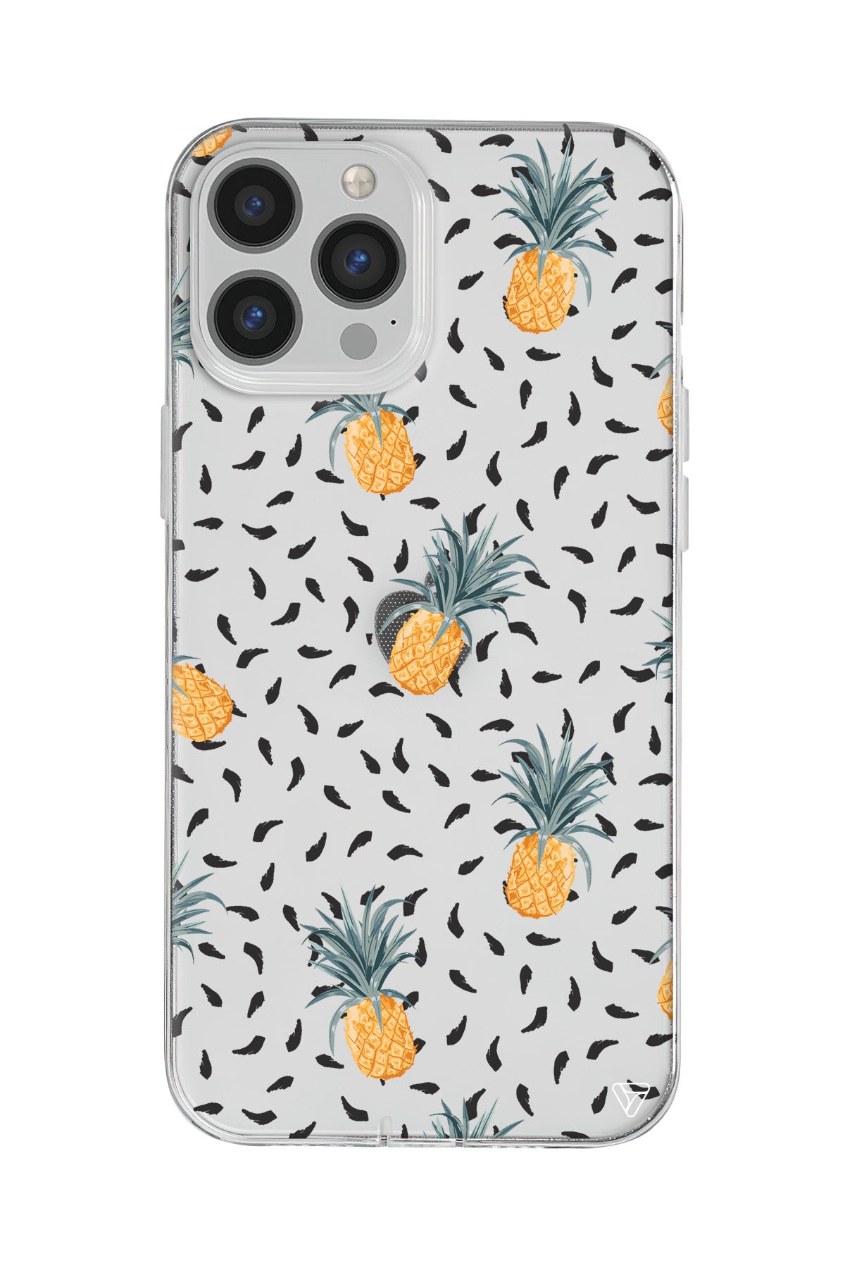 Minik Ananaslar Lansman Model İçi Kadife Silikon Telefon Kılıfı