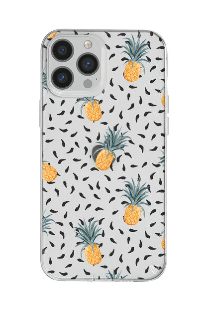 Minik Ananaslar Lansman Model İçi Kadife Silikon Telefon Kılıfı