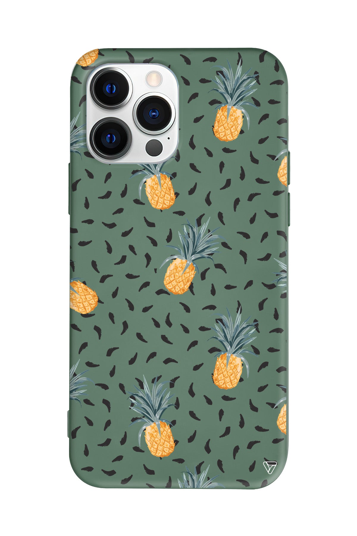 Minik Ananaslar Lansman Model İçi Kadife Silikon Telefon Kılıfı