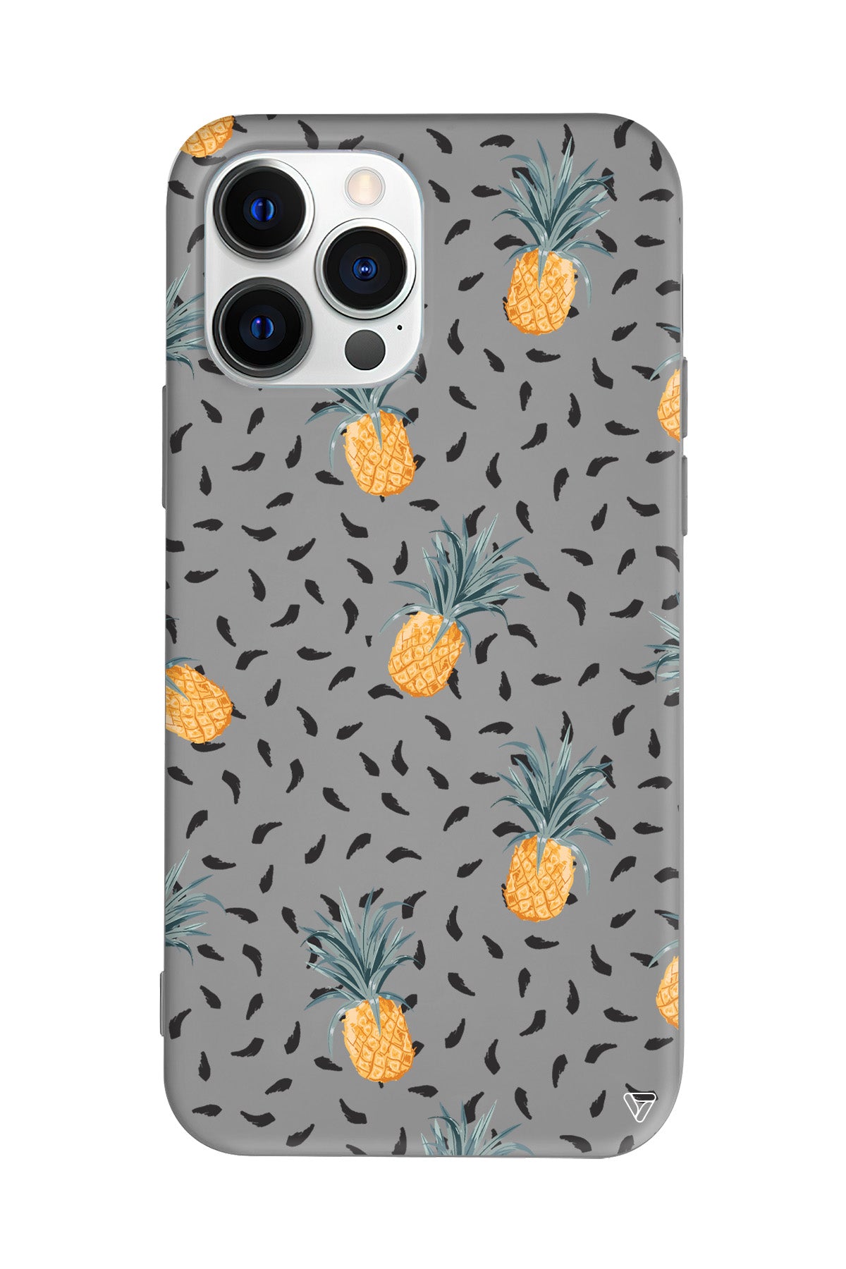 Minik Ananaslar Lansman Model İçi Kadife Silikon Telefon Kılıfı