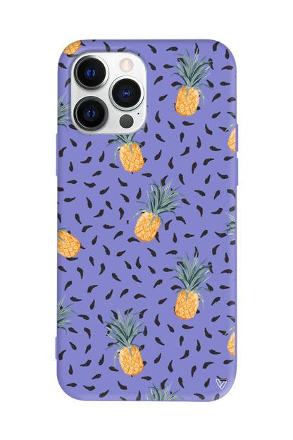 Minik Ananaslar Lansman Model İçi Kadife Silikon Telefon Kılıfı