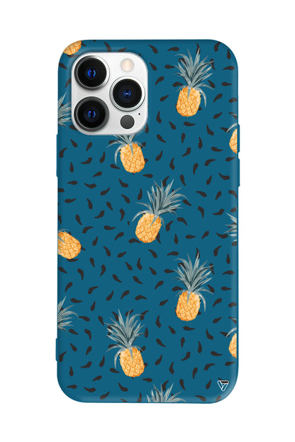 Minik Ananaslar Lansman Model İçi Kadife Silikon Telefon Kılıfı