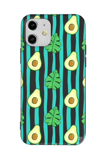 Avokado Lansman Model İçi Kadife Silikon Telefon Kılıfı