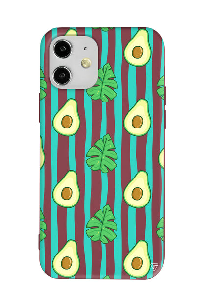 Avokado Lansman Model İçi Kadife Silikon Telefon Kılıfı