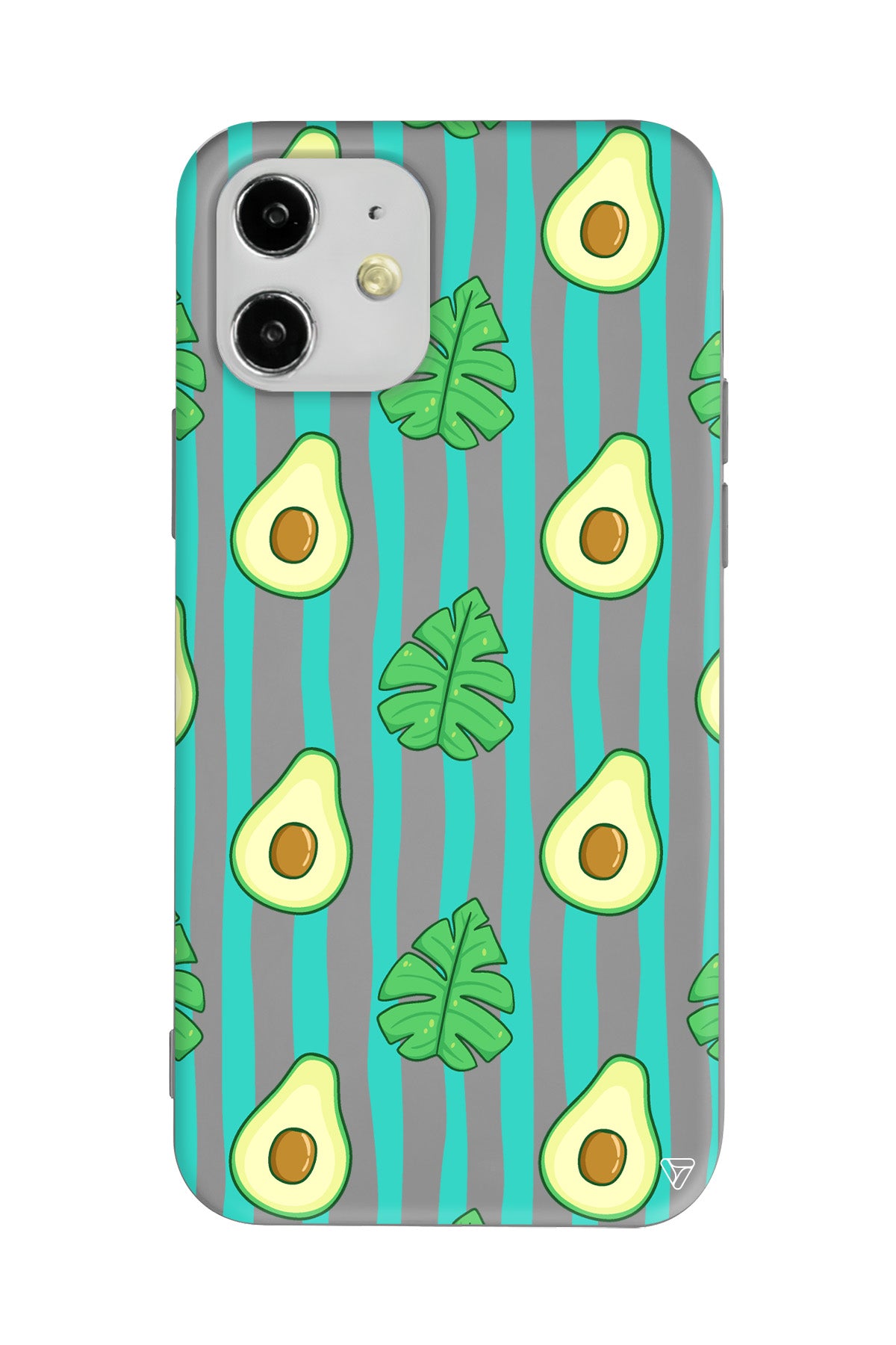 Avokado Lansman Model İçi Kadife Silikon Telefon Kılıfı