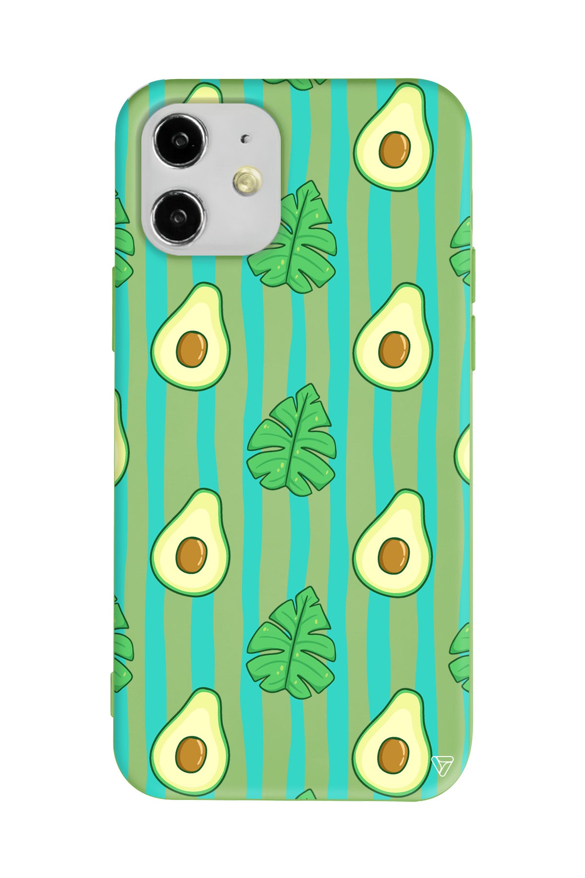 Avokado Lansman Model İçi Kadife Silikon Telefon Kılıfı